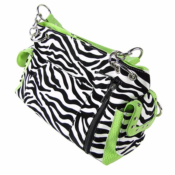 😀Concealed carry shoulder bag GREEN ZEBRA - Picture 4 of 7